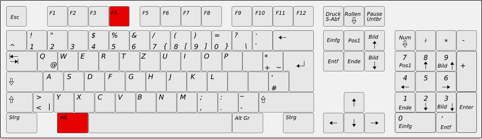 teclado alt-f4