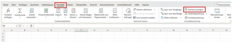Así es como puede ver sus fórmulas en Excel usando las opciones de auditoría de fórmulas.