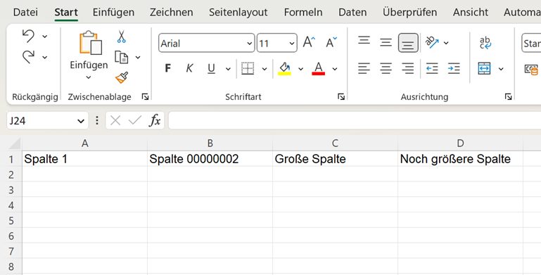 Las columnas distribuidas uniformemente en Excel aseguran un resultado visualmente redondeado.