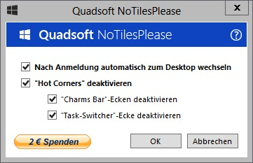 NoTilesPor favor omite la pantalla de mosaicos de Windows 8 y corre directamente al escritorio