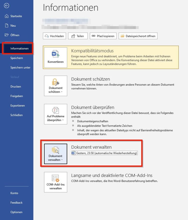 Acceso a archivos ASD a través de Word